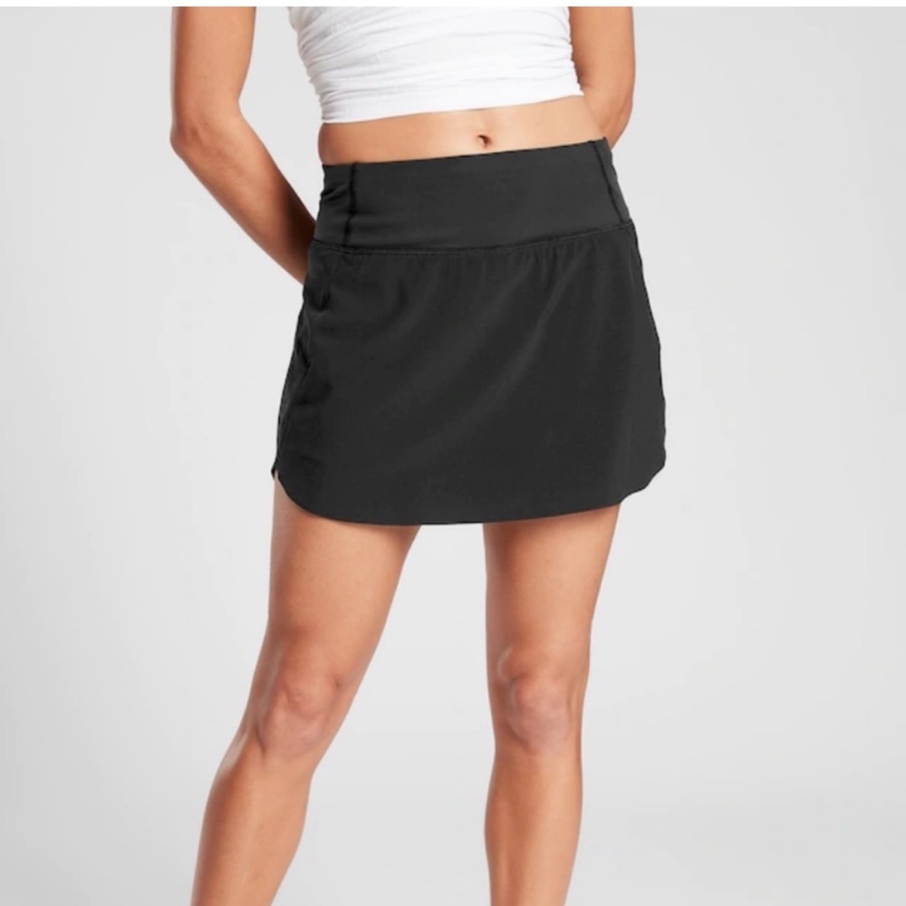Athleta Black Athletic Skirt skort size 1x new with out tags gym workout active